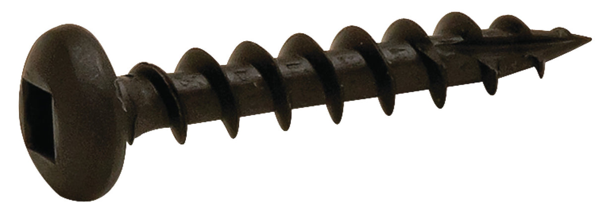 Häfele 010.82.946 Zip-R Screw, Pan Head, #2 Square Drive, #6 x 1", Full Thread, Zinc