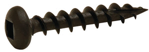 Häfele 010.82.946 Zip-R Screw, Pan Head, #2 Square Drive, #6 x 1", Full Thread, Zinc