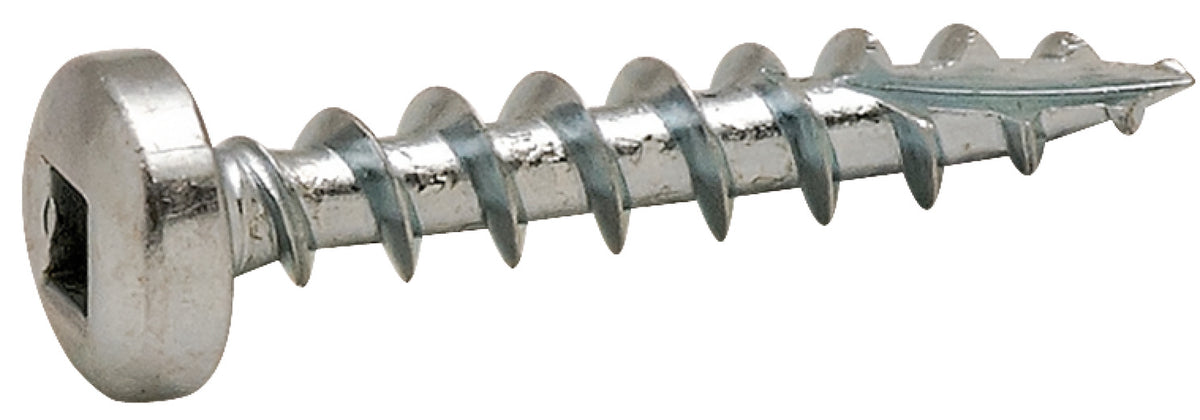 Häfele 010.82.041 Zip-R Screw, Pan Head, #2 Square Drive, #6 x 1/2", Full Thread, Black Oxide