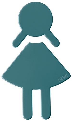 Häfele 987.05.155 Symbol, Female, HEWI, "Female" symbol, aqua