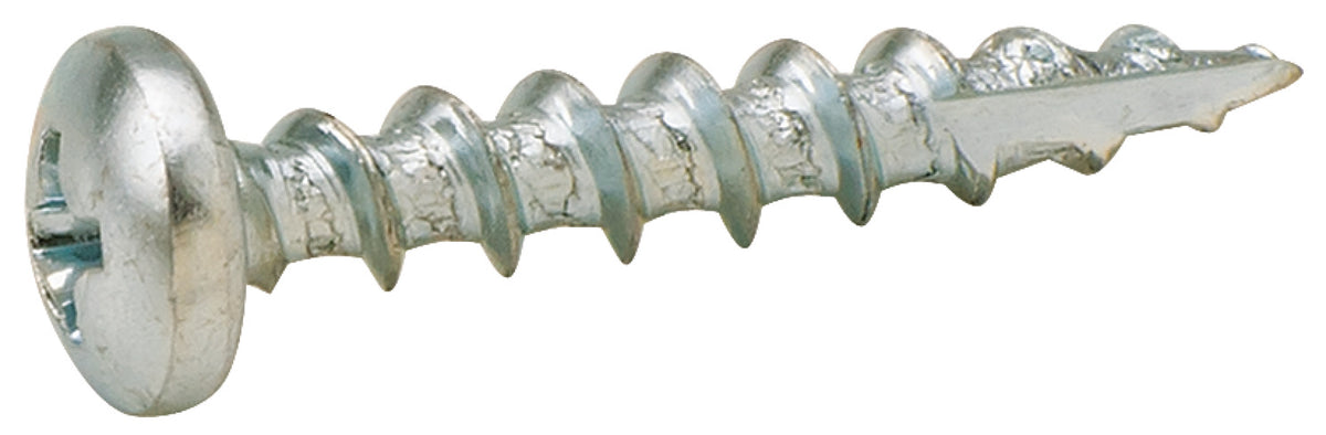 Häfele 010.83.043 Zip-R Screw, Pan Head, #2 Phillips Drive, #6 x 5/8", full thread, black oxide