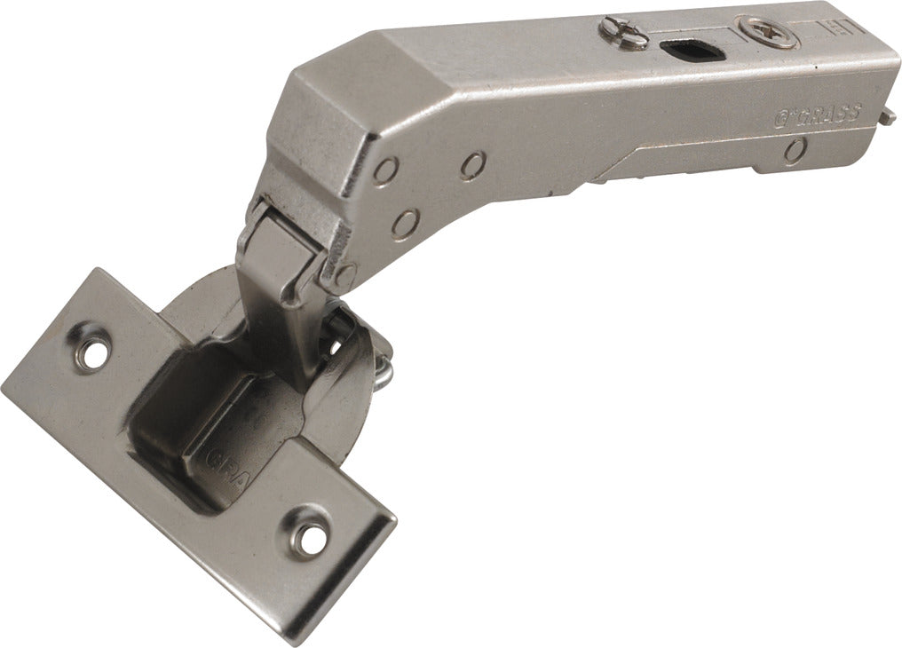Häfele 348.37.530 Grass - Concealed Blind Corner Hinge, Tiomos, 110° Opening Angle, Inset Mounting, for blind corner applications (inset), Self-close, impresso, model F034139398223