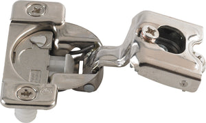 Häfele 348.90.017 Grass - Concealed Face Frame Hinge, TEC Wrap Around, 108° Opening Angle, Soft-Close, 1-3/8" Overlay, Screw-on; Model 04548A-15
