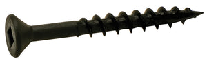 Häfele 010.70.965 Zip-R Screw, Flat Countersunk Head, #2 Square Drive, #8 x 3/4", full thread, zinc
