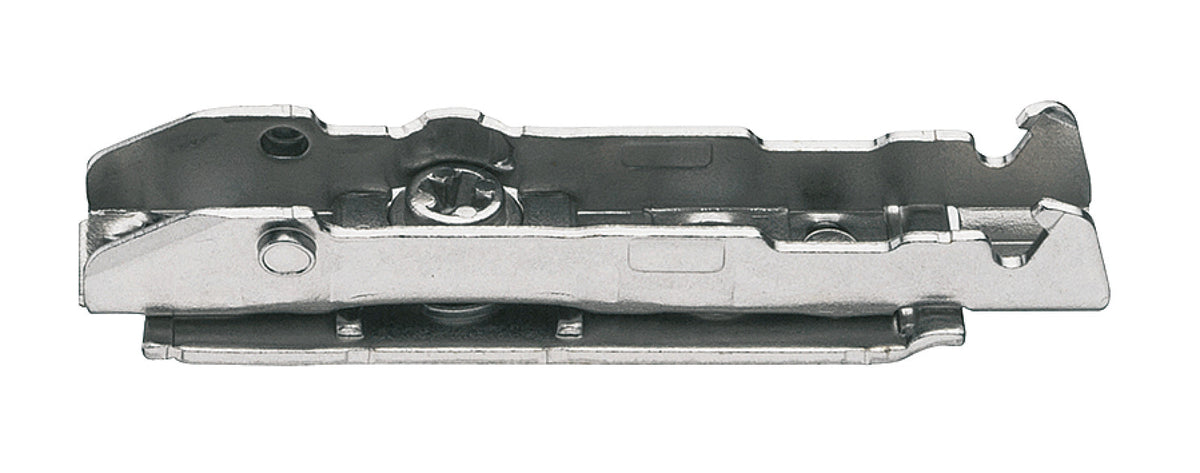Häfele 348.38.501 Grass - Straight Baseplate, Tiomos 2-Point Fixing with Wood Screws, Height adjustment via worm gear, Height 0 mm, model F059139701228