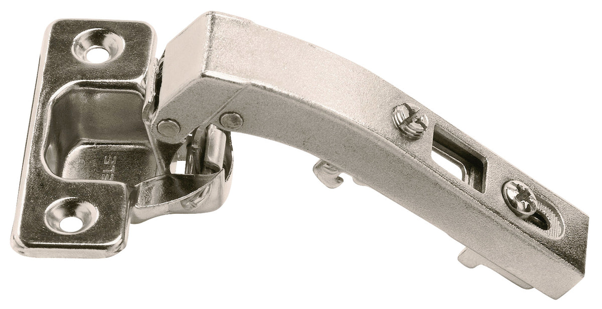 Häfele 315.01.740 Blind Corner Clip-On Hinge, Opening Angle 92°, Inset, Tab: 4-5mm, Soft-close