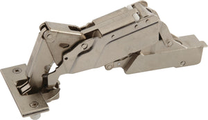 Häfele 348.32.812 Grass - Concealed Hinge, Tiomos, 155° Opening Angle, Half Overlay, for cabinets with internal drawer boxes with railing or pull-out shelves, Soft-close, press-fit, model F028138566217