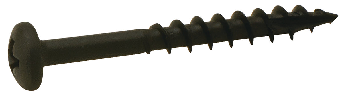Häfele 010.83.041 Zip-R Screw, Pan Head, #2 Phillips Drive, #6 x 1/2", full thread, black oxide