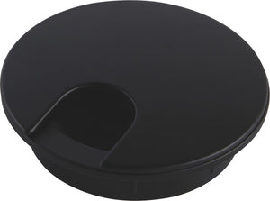 Häfele 631.46.802 Metal Cable Grommet, Two-Piece, Round, Ø61 mm, For workplace organization, Polished brass