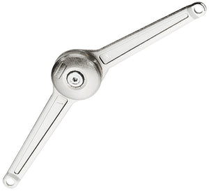 Häfele 373.66.350 Lid stay/flap stay, Duo Forte, Individual Component, For wooden flaps or flaps with aluminum frame, white