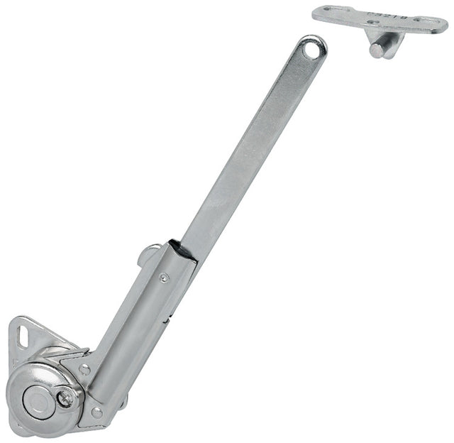 Häfele 365.31.680 Lid Stay, with Soft Close, For upward-opening door with piano, butt, or concealed hinges, Right hand