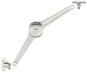Häfele 373.66.372 Swing-Up Fitting, Duo Forte Complete Set for Wood & Aluminum, for flaps made from wood or with aluminium frame, from frame width 45 mm, White, wood screws
