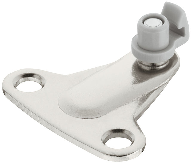 Häfele 373.66.694 Mounting Bracket, DUO Standard or DUO Forte, Steel, For mounting the lid stay to the cabinet, 37 mm edge distance, nickel-plated