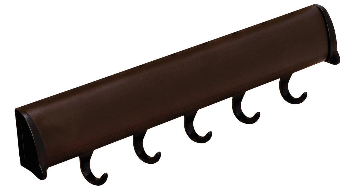 Häfele 807.67.611 TAG - Belt Rack, Synergy Elite Collection, 5 Hook, 11 7/8", With full extension slide, Matte nickel