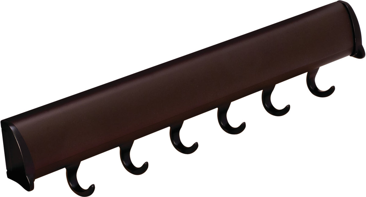 Häfele 807.67.213 TAG - Belt Rack, Synergy Elite Collection, 6 Hook, 13 7/8", With full extension slide, Polished chrome