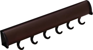 Häfele 807.67.913 TAG - Belt Rack, Synergy Elite Collection, 6 Hook, 13 7/8", With full extension slide, Matte gold