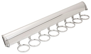 Häfele 807.67.525 TAG - Scarf Rack, Synergy Elite Collection, 8 Hook, 17 7/8", With full extension slide, Black