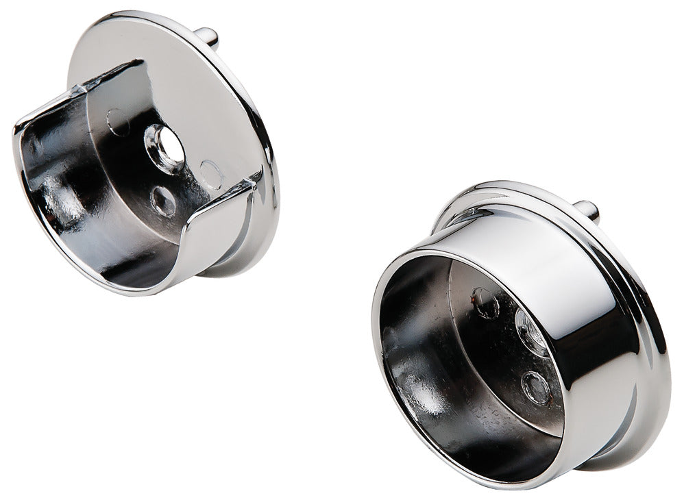 Häfele 803.56.200 TAG - Closet Rod End Support, Synergy Collection, With two pins for 5 mm holes, Polished chrome