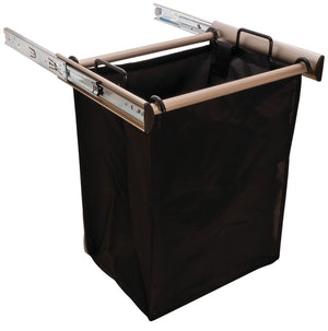 Häfele 807.52.331 TAG - Pull-Out Hamper, with Removable Bags, Synergy Collection, Black, 18", 1 large bag