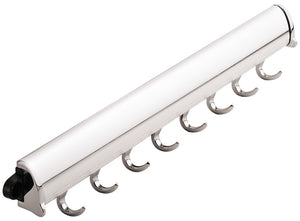 Häfele 807.67.685 TAG - Fixed Accessory Rack, Synergy Elite Collection, 8 Hook, 19 1/4", Matte nickel