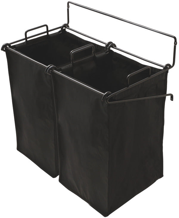 Häfele 547.43.301 TAG - Tilt-Out Hamper, with Removable Black Bag, Synergy Collection, 16 1/4" wide, 1 large bag