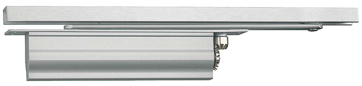 Häfele 931.84.269 Overhead Door Closers, DCL 33, concealed, EN 2–4, Startec, with hold open function, silver colored
