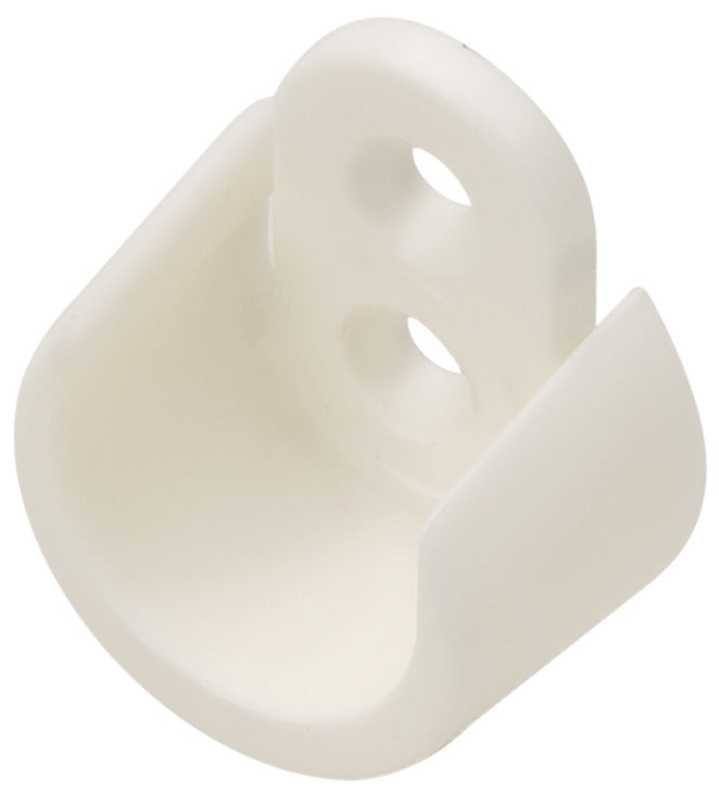 Häfele 803.03.300 Plastic Closet Rod Support, for Ø19 mm Round Closet Rod, Black