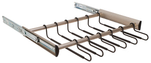 Häfele 805.58.433 TAG - 18 Hanger Pants Rack Pull-out, Synergy Collection, 24" Length, With full extension slide, Black