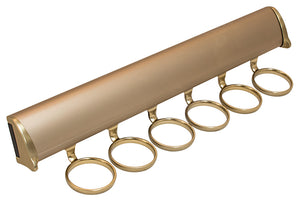 Häfele 807.67.223 TAG - Scarf Rack, Synergy Elite Collection, 6 Hook, 13 7/8", With full extension slide, Polished chrome