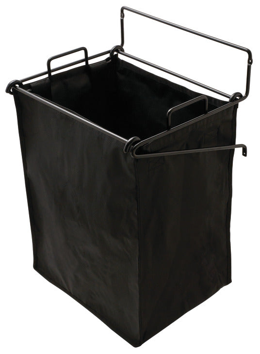 Häfele 547.43.301 TAG - Tilt-Out Hamper, with Removable Black Bag, Synergy Collection, 16 1/4" wide, 1 large bag