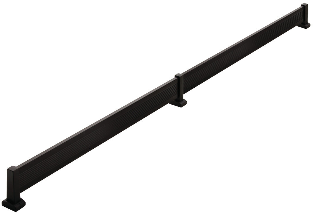 Häfele 547.52.424 TAG - Shoe Fence Set, Synergy Elite Collection, Matte aluminum, chrome post, length 29"