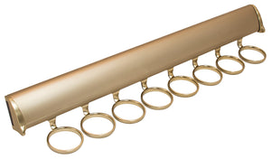 Häfele 807.67.925 TAG - Scarf Rack, Synergy Elite Collection, 8 Hook, 17 7/8", With full extension slide, Matte gold