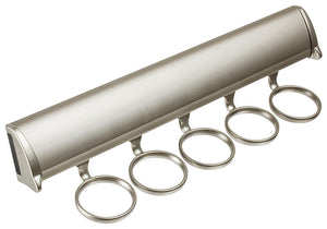 Häfele 807.67.321 TAG - Scarf Rack, Synergy Elite Collection, 5 Hook, 11 7/8", With full extension slide, Slate