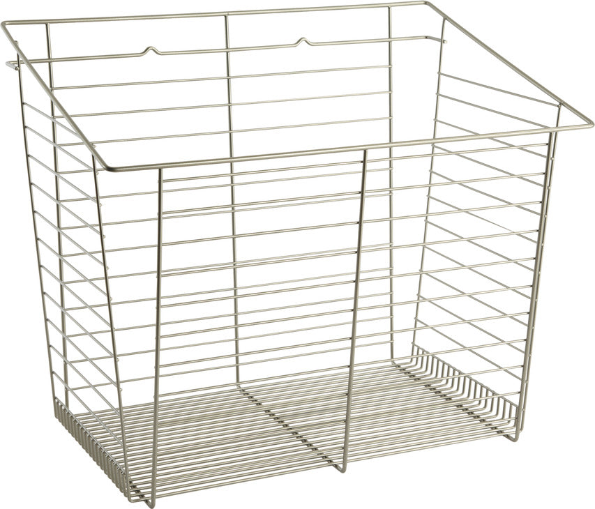 Häfele 547.42.232 Wire Laundry Hamper, Slanted Hook-On, 23" width, 13 7/16" depth, chrome