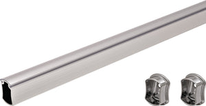 Häfele 801.78.493 TAG - Closet Rod with End Supports, Signature Collection, 29 3/4", Matte aluminum