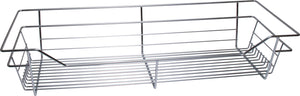 Häfele 547.38.216 Wire Closet Basket, with Full Extension Slides, Chrome-plated, 12" x 17" x 11", with zinc-plated 12" slides