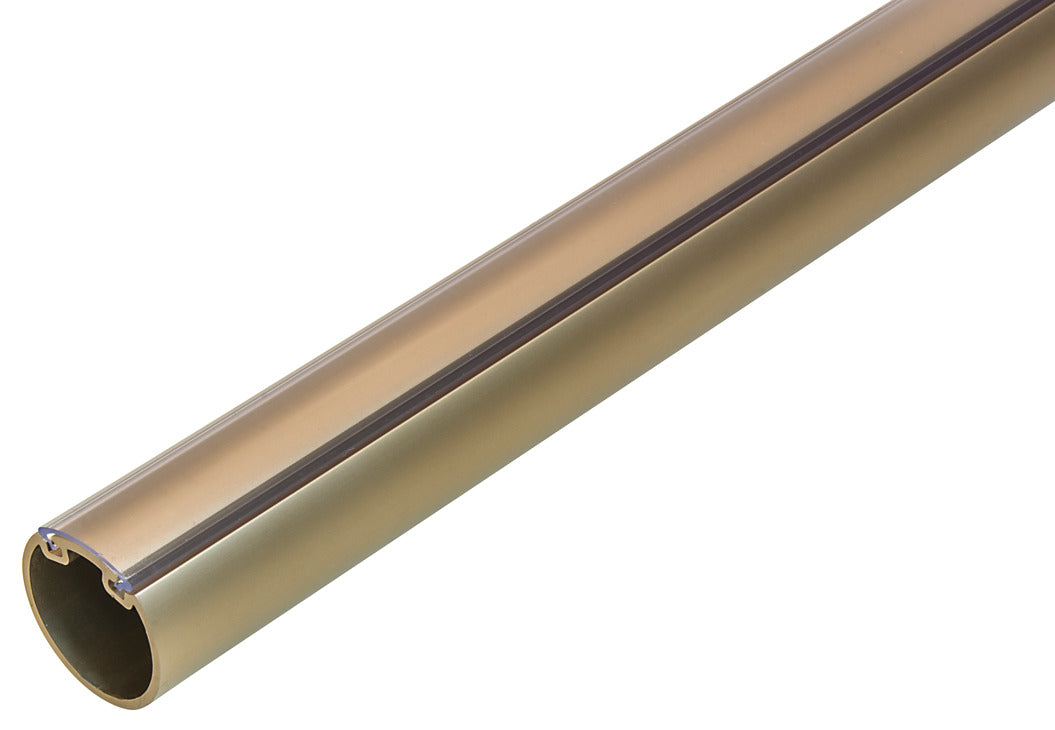 Häfele 801.42.640 TAG - Round Closet Rod, Synergy Elite Collection, Matte nickel, 96" length