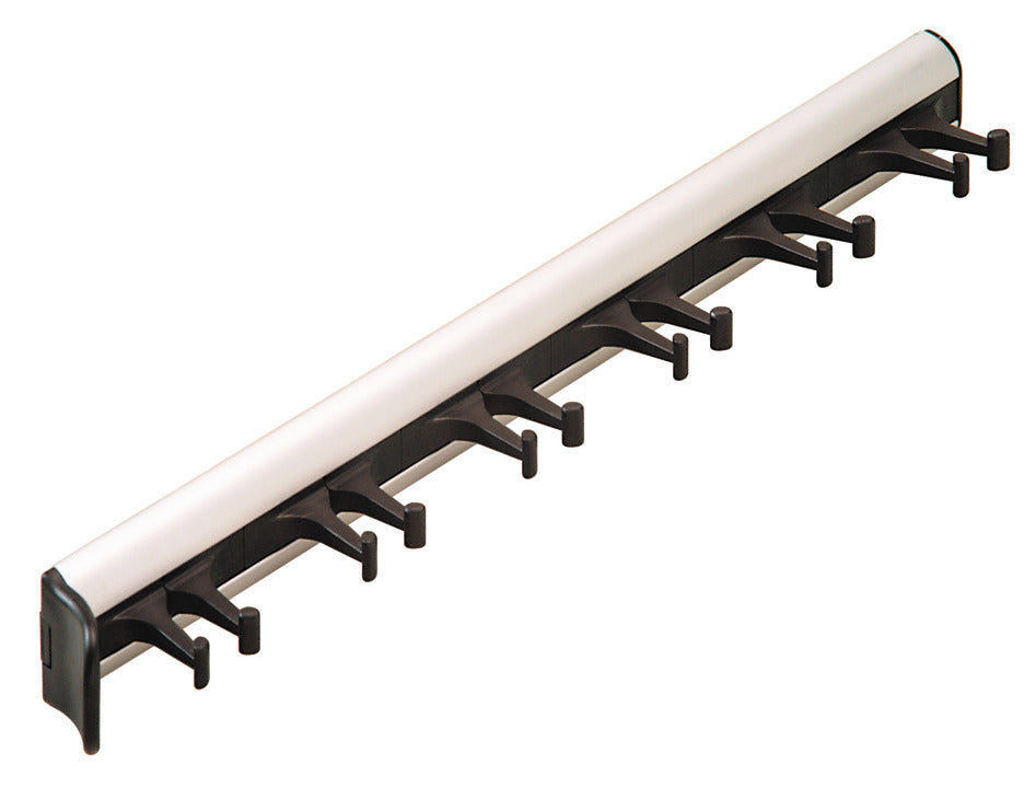 Häfele 807.54.630 TAG - Belt Rack, Synergy Collection, 5 Hook, 11 15/16", With 3/4 extension slide, Matte nickel