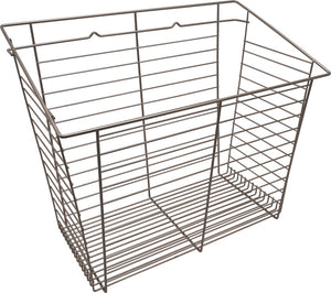 Häfele 547.42.341 Wire Laundry Hamper, Slanted Hook-On, 17" width, 15 7/16" depth, black