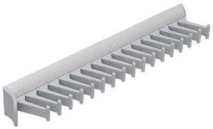 Häfele 807.54.332 TAG - Tie Rack, Synergy Collection, 17 Hook, 11 15/16", With 3/4 extension slide, Black
