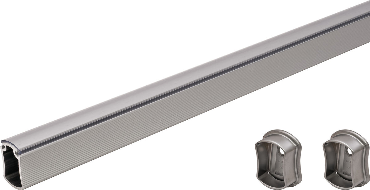 Häfele 801.78.719 TAG - Closet Rod with End Supports, Signature Collection, 47 15/16", black