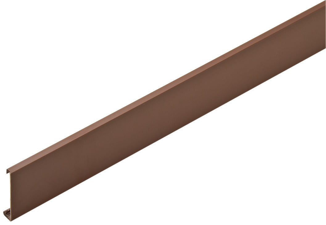 Häfele 290.12.190 Wall Rail Cover Strip, for Wall Rail, 290.11.901/907, Brown, 93" length