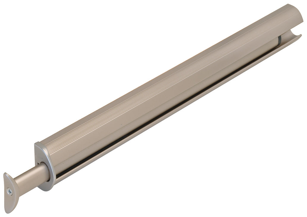 Häfele 808.71.401 TAG - Valet, Synergy Elite Collection, 11 3/4", For clothes hangers and hanging garment bags, matte aluminum with chrome hooks/end caps