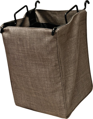 Häfele 807.81.413 TAG - Laundry Organizer, ENGAGE, Matte aluminum frame, 36", 2 x 18" slate bags