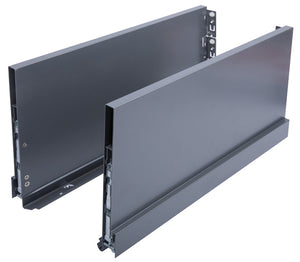 Häfele 558.81.965 Grass - Double-Wall Drawer System Frame, Drawer side height 250 mm, Nova Pro Scala, Nominal length (20") 500 mm, silver