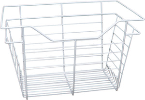 Häfele 547.40.832 Wire Closet Basket, with Full Extension Slides, Matte gold (powder-coated), 14" x 23" x 6", with zinc-plated 14" slides