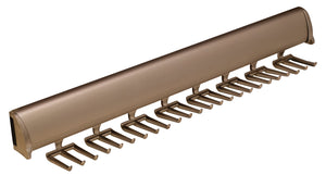 Häfele 807.67.405 TAG - Tie Rack, Synergy Elite Collection, 24 Hook, 17 15/16" Length, With full extension slide, Matte aluminum