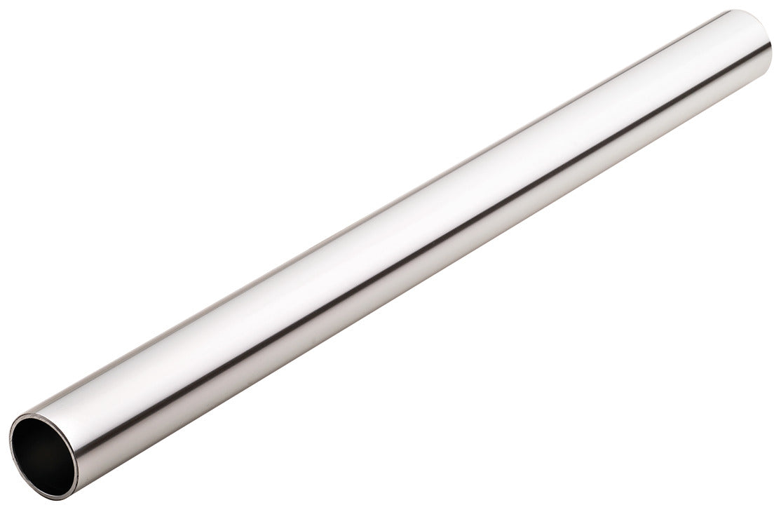 Häfele 801.42.236 TAG - Round Closet Rod with Supports, Synergy Collection, Polished chrome, 23 3/4"