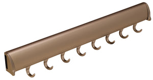Häfele 807.67.515 TAG - Belt Rack, Synergy Elite Collection, 8 Hook, 17 15/16", With full extension slide, Black