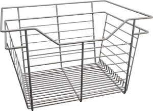 Häfele 547.41.032 Wire Closet Basket, with Full Extension Slides, Gold polished, 14" x 29" x 6", with zinc-plated 14" slides